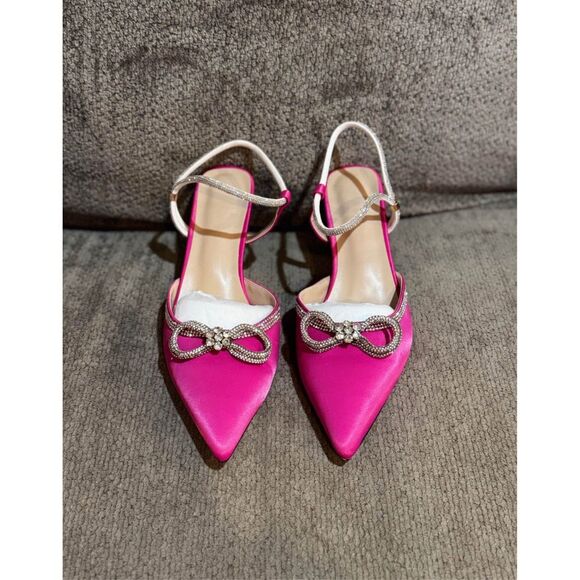 Joseywade Rhinestone Bow Heels - Picture 2 of 3